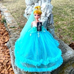 NWT 11” Blue Princess Doll Keychain